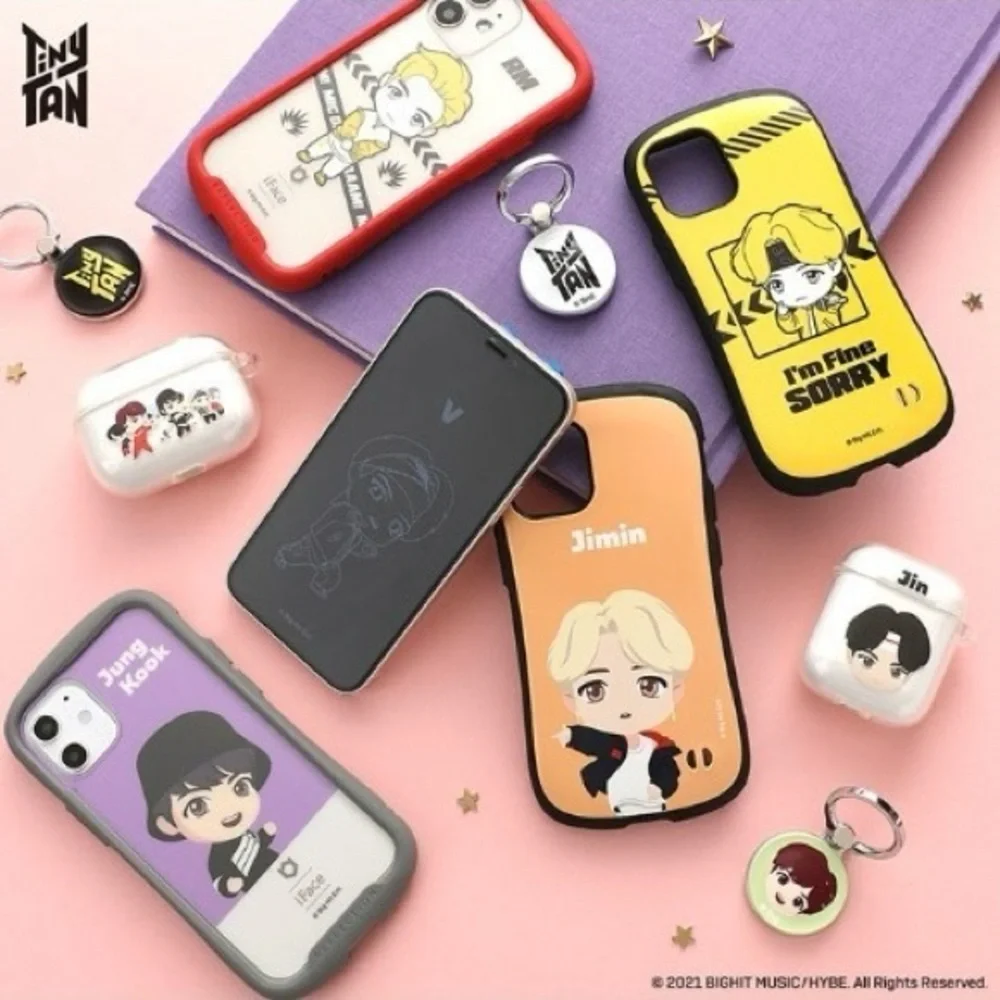 iFace TinyTAN BTS (SUGA) Tempered Glass Screen Protector for iPhone 12 Mini NEW